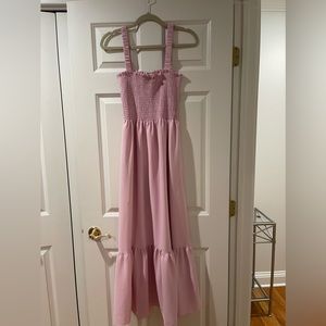Hill House Pink Smocked Maxi Dress